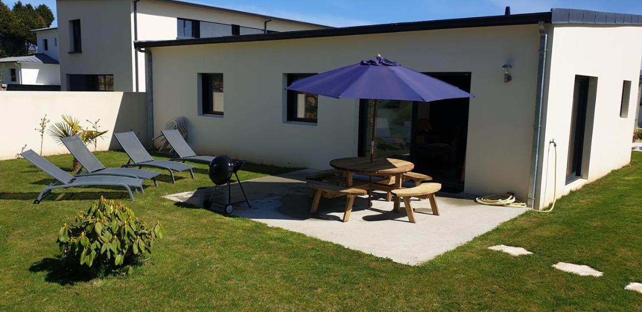 Les Embruns Jardin Villa Saint-Pol-de-Léon Buitenkant foto